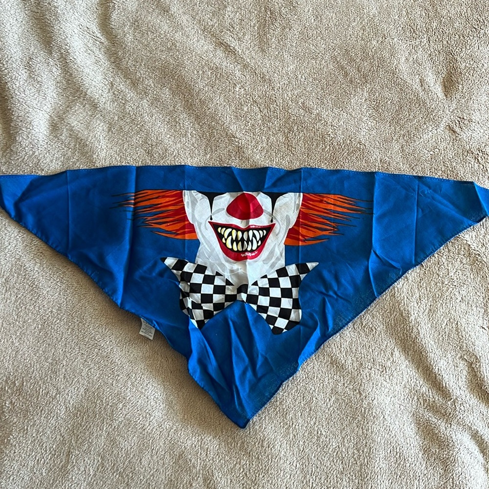 NWOT Clown Bandana. 
O/S
100% Cotton